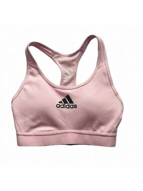 ADIDAS don’t rest alphaskin padded sports bra mesh racerback pastel pink size XS